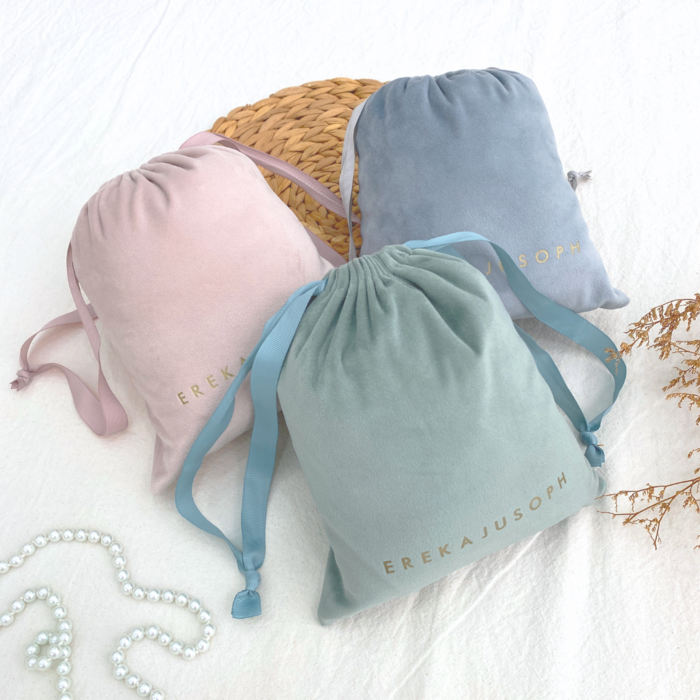 VELVET POUCH EJ (Drawstring Bag)