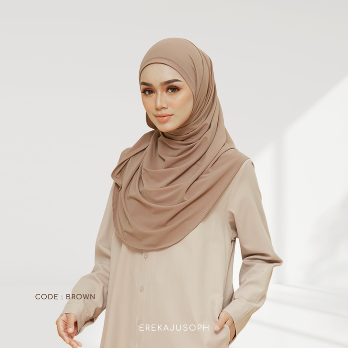 ROSY (INSTANT SHAWL) - BROWN