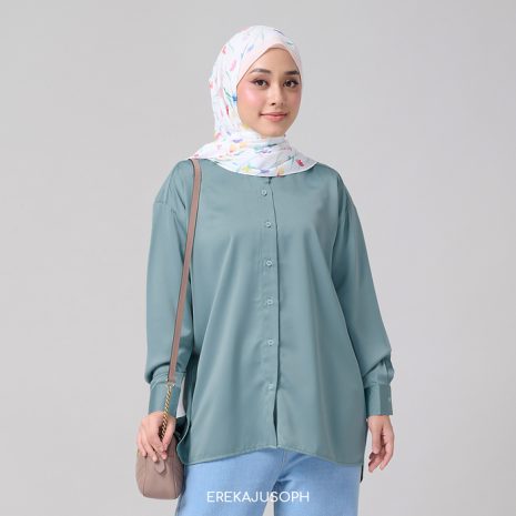 TYRA TOP - DUSTY TEAL