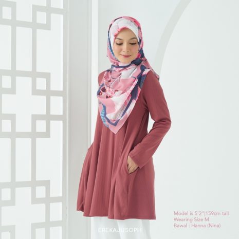HEA BLOUSE - KIDNEY BEAN