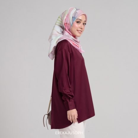 TYRA TOP - MAROON