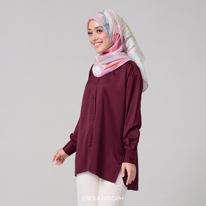 TYRA TOP - MAROON