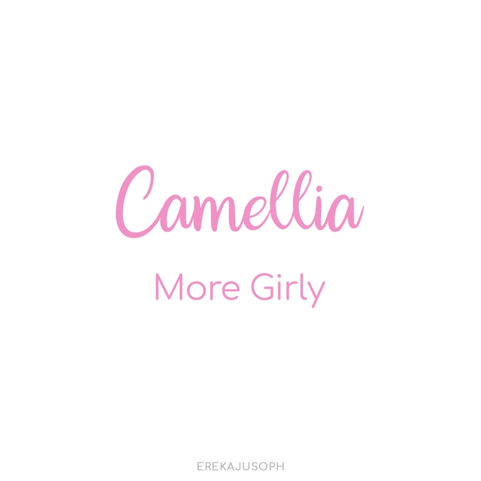 CAMELLIA - MORE GIRLY