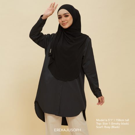 ALYSAA TOP - SMOKEY BLACK